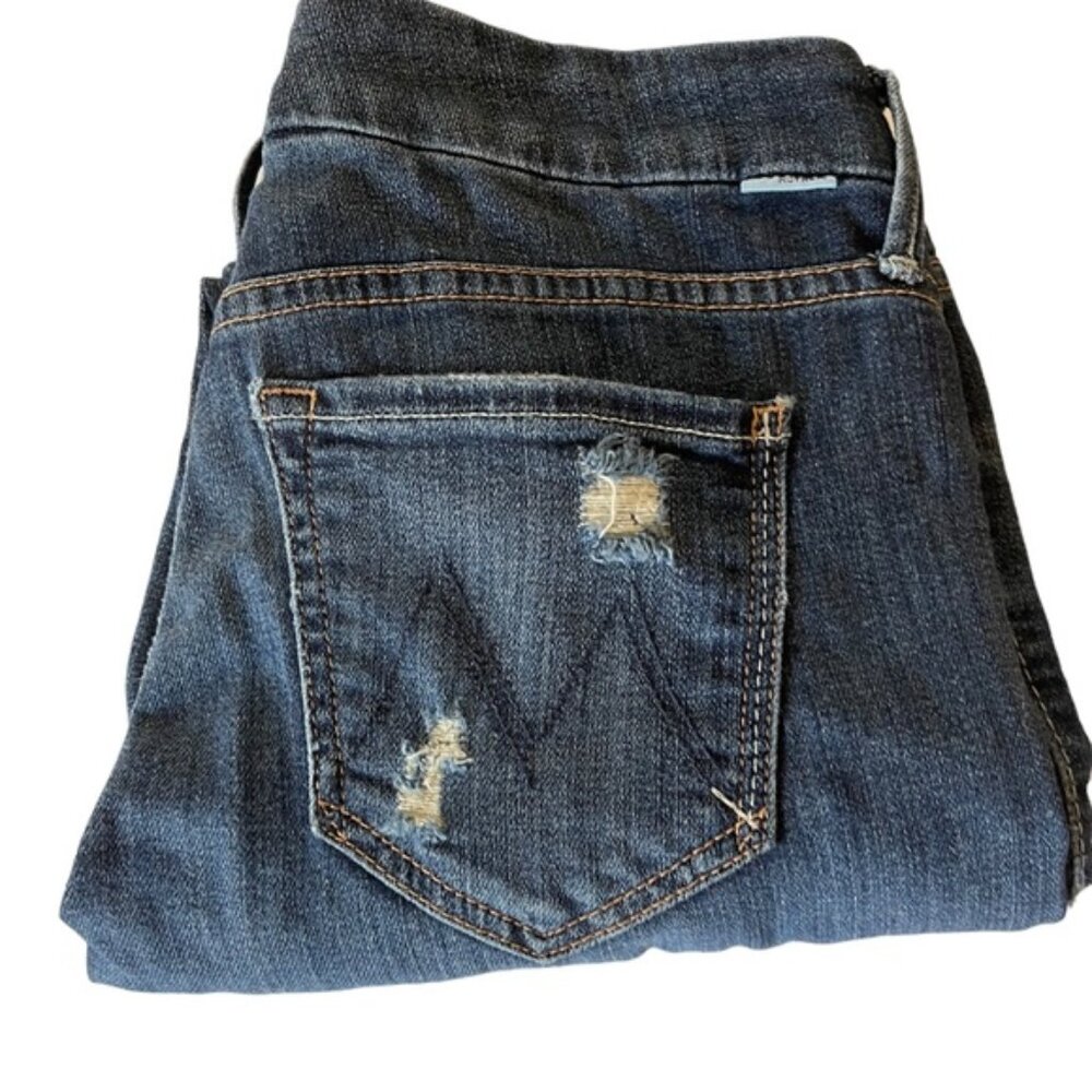 MOTHER - The Looker Ankle Fray in Alley Cat Wash Skinny Jeans Size 25